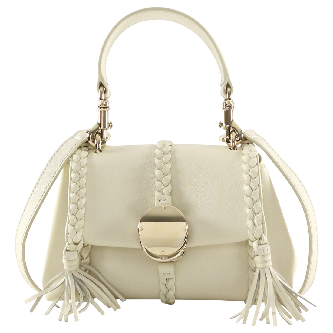 Chloe Ivory Leather Mini Penelope Two Way Shoulder Bag