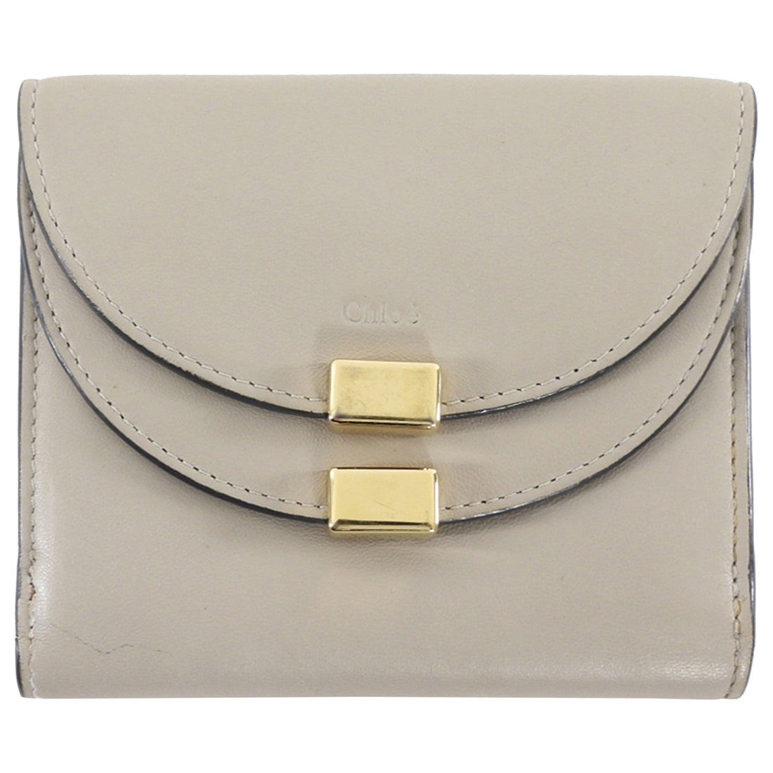 Chloe Taupe Grey Georgia Compact Wallet
