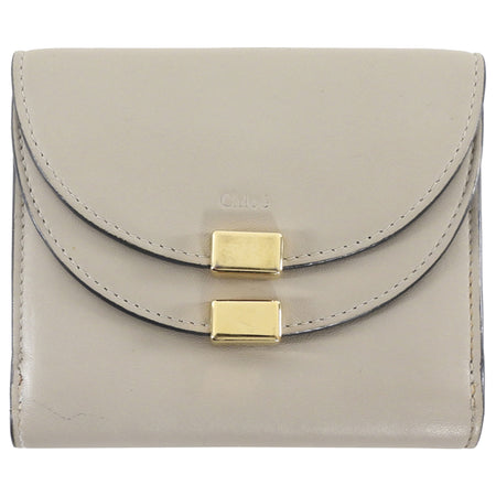 Chloe Taupe Grey Georgia Compact Wallet