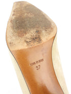 Christian Dior Vintage Beige Suede Leather Pumps - 37 EU