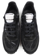 Comme des Garcons x Spalwart Black Suede and Nylon Paneled Low Top Sneakers - 39