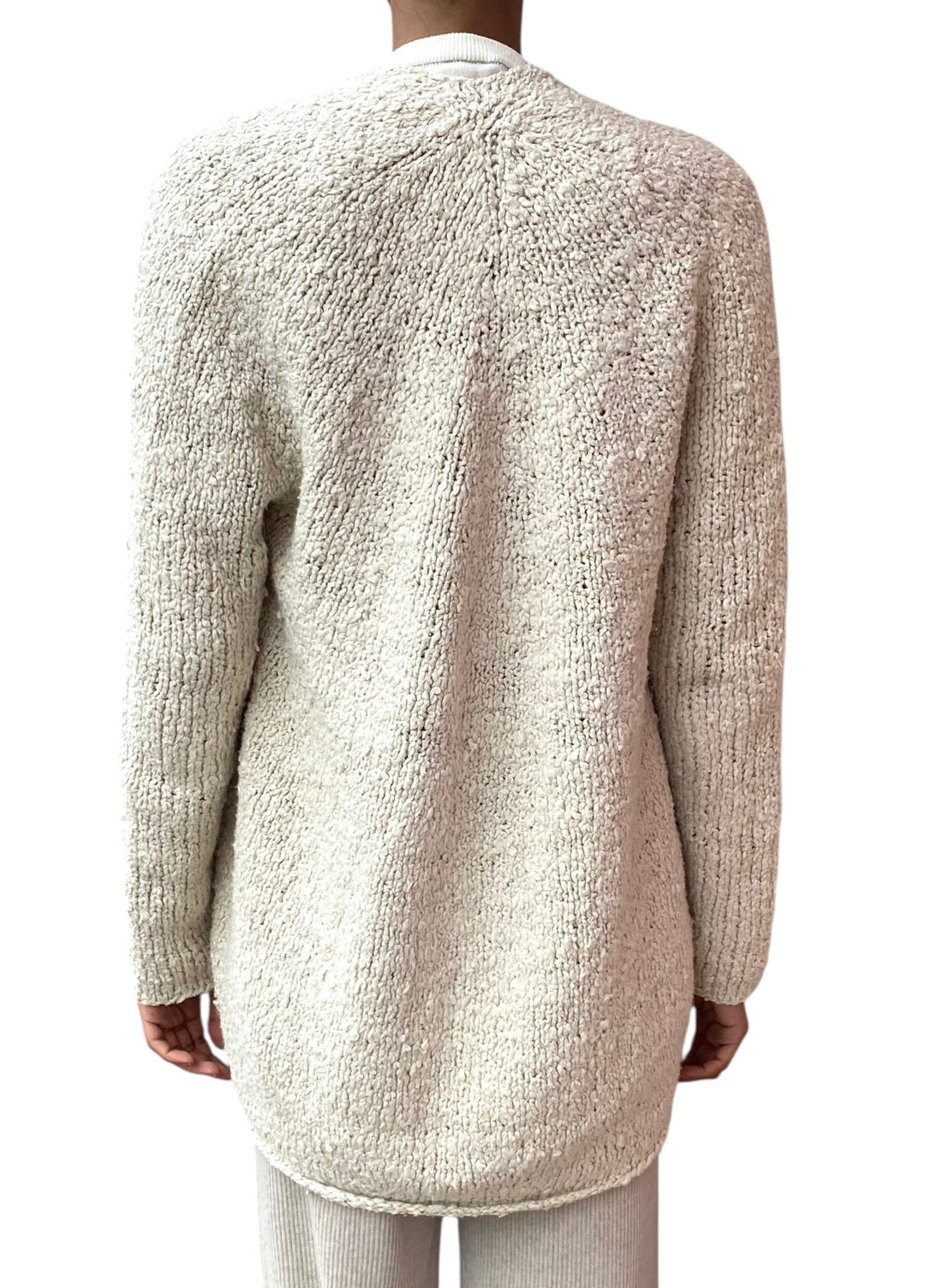 Lauren Manoogian Cream Cotton Knit Cardigan - 1 / US 4-6