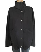 Toteme Black Raglan Summer Parachute Rain Jacket - 32 / S / US 4-6