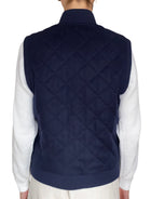 Loro Piana Navy Quilted Cashmere Vest - M / US 4-6