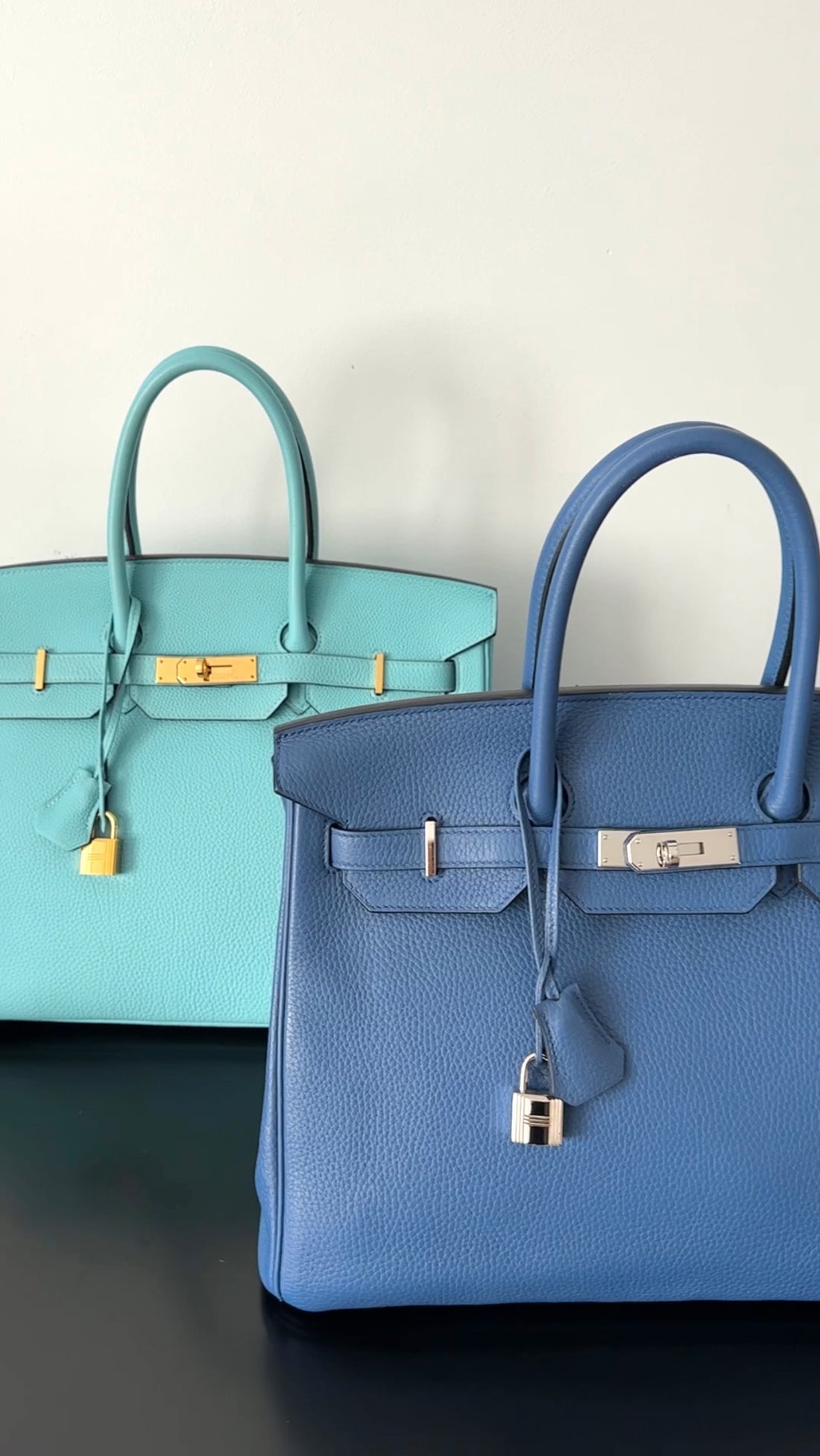 Hermes Birkin 35 Bleu de Galice Blue Clemence PHW Bag