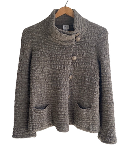 Armani Collection Wool Turtleneck Jacket