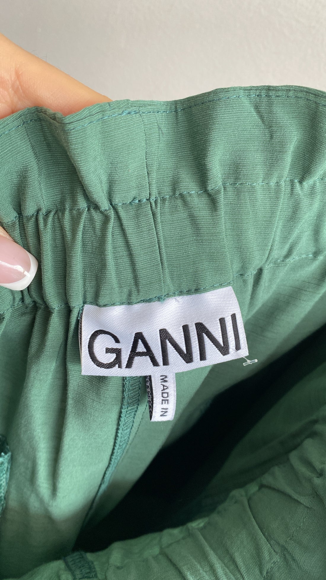 Ganni Green Cargo Lounge Pants