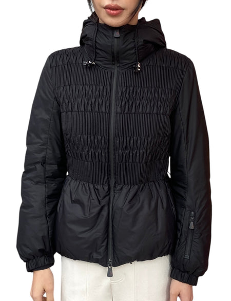 Moncler Black Grenoble Smocked Padded Jacket - 2 / S / US 4-6