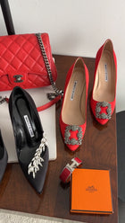 Hermes Red Enamel Clic Clac H Bangle Bracelet PHW - PM