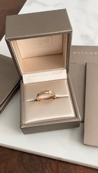 Bvlgari 18k Rose Gold Diamond Serpenti Viper Ring - 51 / 5.5