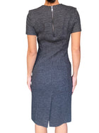 Prada Grey Check Wool Dress - 38 / US 4