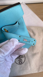 Hermes 2015 Tiffany Turquoise Blue Epsom Leather Birkin 35cm GHW