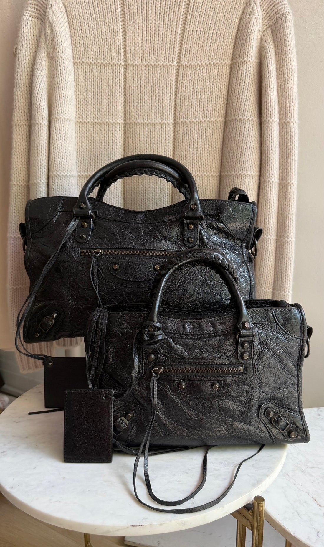 Balenciaga AW2012 Lambskin Arena Classic City Medium Moto Bag