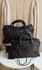 Balenciaga AW2012 Lambskin Arena Classic City Medium Moto Bag