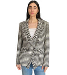 Veronica Beard Tweed Houndstooth Blazer - 12 / L