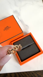 Hermes Rose Gold Chain D'Ancre Enchainee Ring - 53 / 6.5