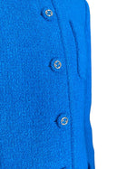 Gucci Blue 2025 Wool GG Button Coat - IT 42 / US 6