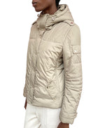 Burberry Beige Hooded Puffer Jacket - L / US 6-8