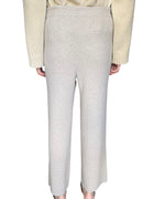 Lisa Yang Beige Cashmere Ribbed Knit Lounge Trousers - 1 / S-M