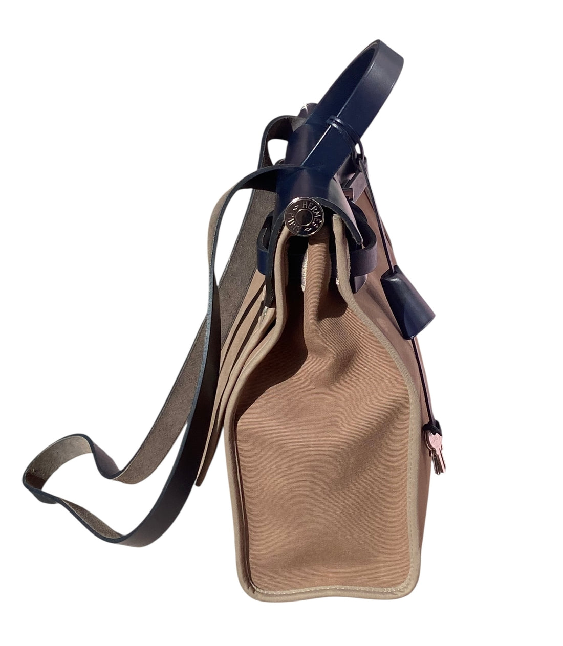 Hermes Herbag Zip 31 Etoupe/Ebene Toile Officier/Hunter PHW