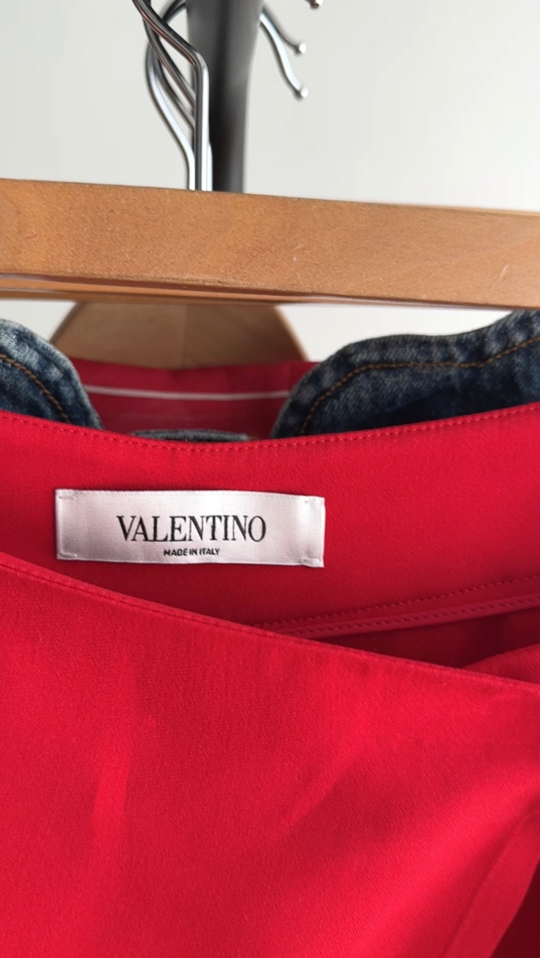Valentino Long Red Drape Front Trousers Skirt L 10 12 I MISS valentino-long-red-drape-front-trousers-skirt-l-10-12-i-miss