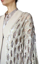 Brunello Cucinelli Knit Sequin Cutout Cardigan - IT 44 / US 8