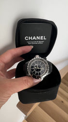 Chanel J12 Black Ceramic and Rubber 33mm Wrist Watch H0681