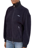 Prada Navy Fleece Zip Turtleneck Jacket - XS / US 4-6