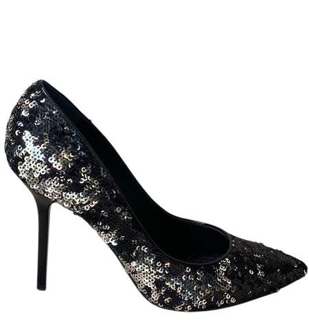 Louis Vuitton Black Liza Sequin Pumps