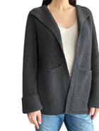Naked Cashmere Grey Ribbed Cardigan - XS