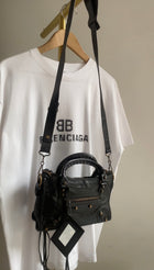 Balenciaga Black Leather Mini Classic City Bag