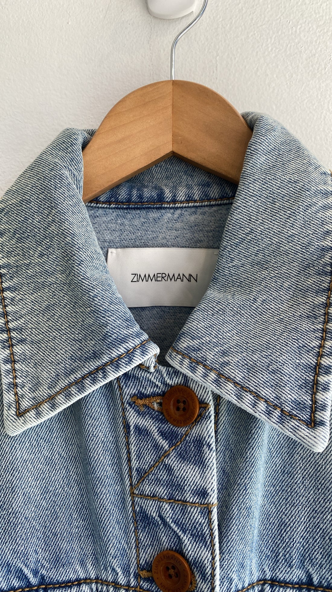 Zimmerman Cropped Denim Jacket - 1 (4/6)