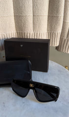 Dolce & Gabbana DG Logo Convertible Visor Shield Sunglasses DG6177