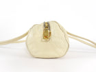 Prada Vintage Beige East West Aged Leather Barrel Bag