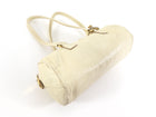 Prada Vintage Beige East West Aged Leather Barrel Bag