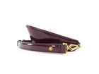 Saint Laurent Burgundy Patent Leather Voltaire Shoulder Bag