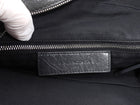 Balenciaga Charcoal Grey AW 2015 Arena Lambskin Moto City Briefcase Bag