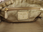 Prada Vintage Beige East West Aged Leather Barrel Bag