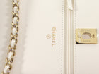 Chanel 23C White Quilted Leather Trendy Wallet on Chain Crossbody Bag