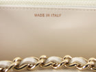 Chanel 23C White Quilted Leather Trendy Wallet on Chain Crossbody Bag