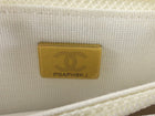 Chanel 23C White Quilted Leather Trendy Wallet on Chain Crossbody Bag