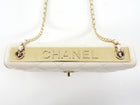 Chanel 23C White Quilted Leather Trendy Wallet on Chain Crossbody Bag