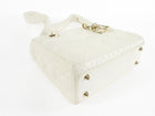 Christian Dior Small Ivory Leather ABC My Lady Dior Cannage Bag