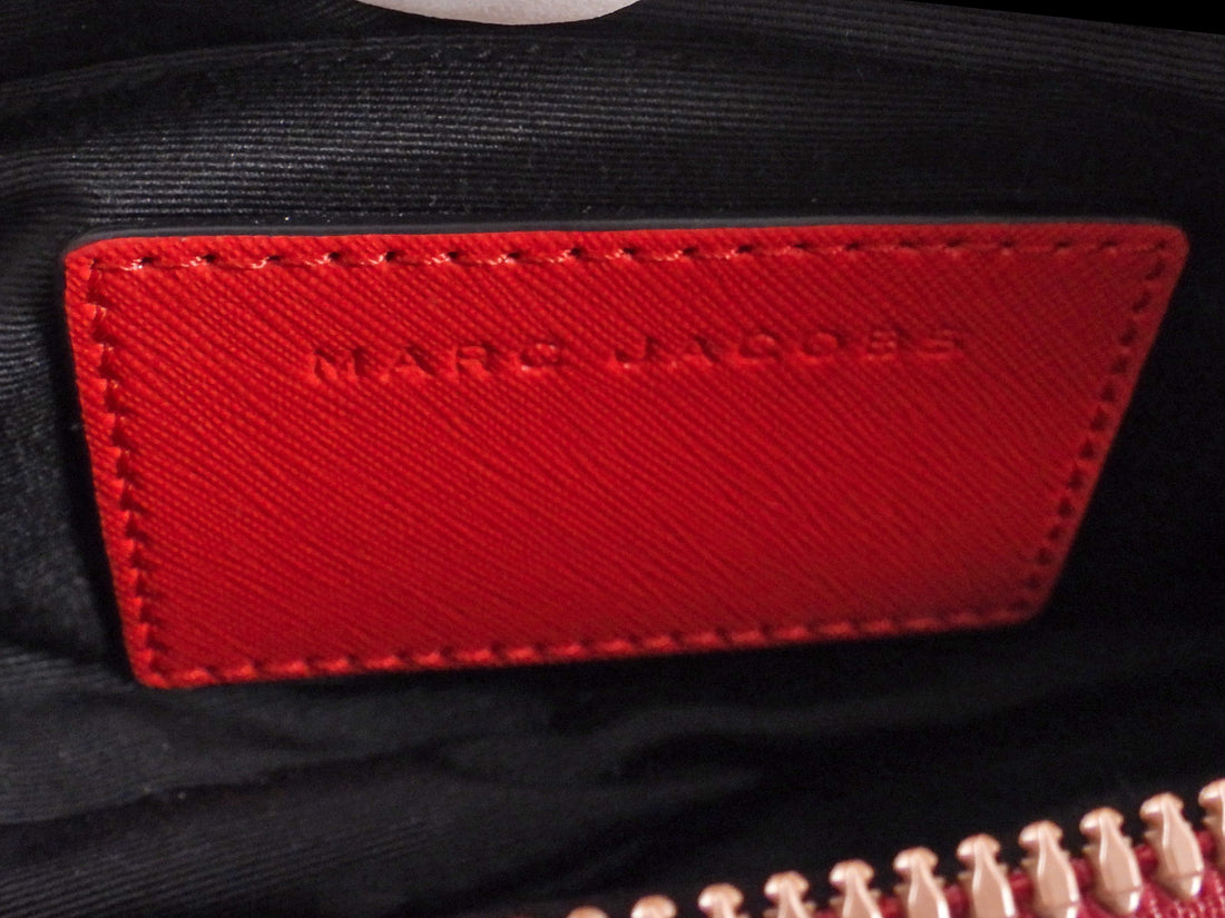 Marc Jacobs Red Snapshot Small Crossbody Web Strap Camera Bag