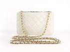 Chanel 23C White Quilted Leather Trendy Wallet on Chain Crossbody Bag