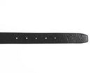 Emporio Armani Silver Eagle Buckle Black Leather Belt