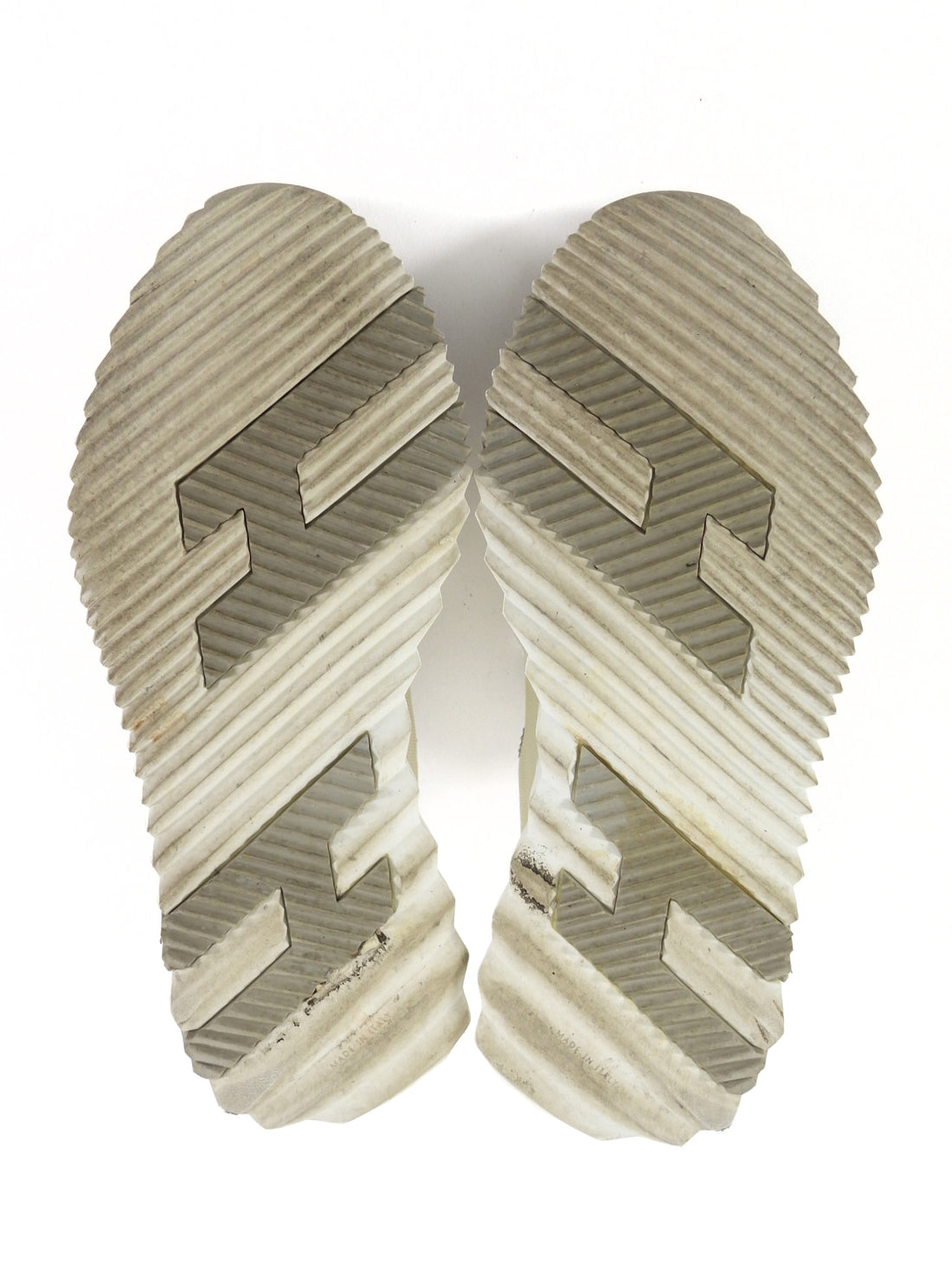 Hermes Ivory & Grey Bouncing Sneaker - 37
