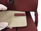 Chloe Burgundy Red Leather Mini Faye Clutch with Strap