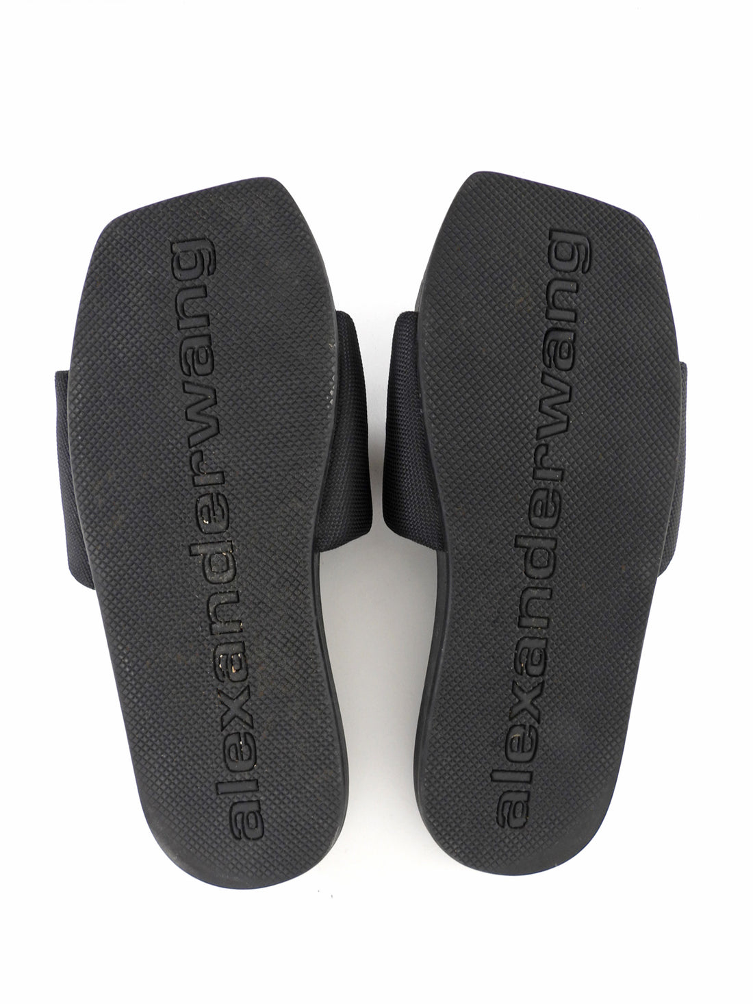 Alexander Wang Black Logo Pool Slides - 37