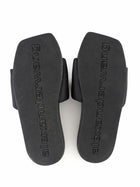 Alexander Wang Black Logo Pool Slides - 37
